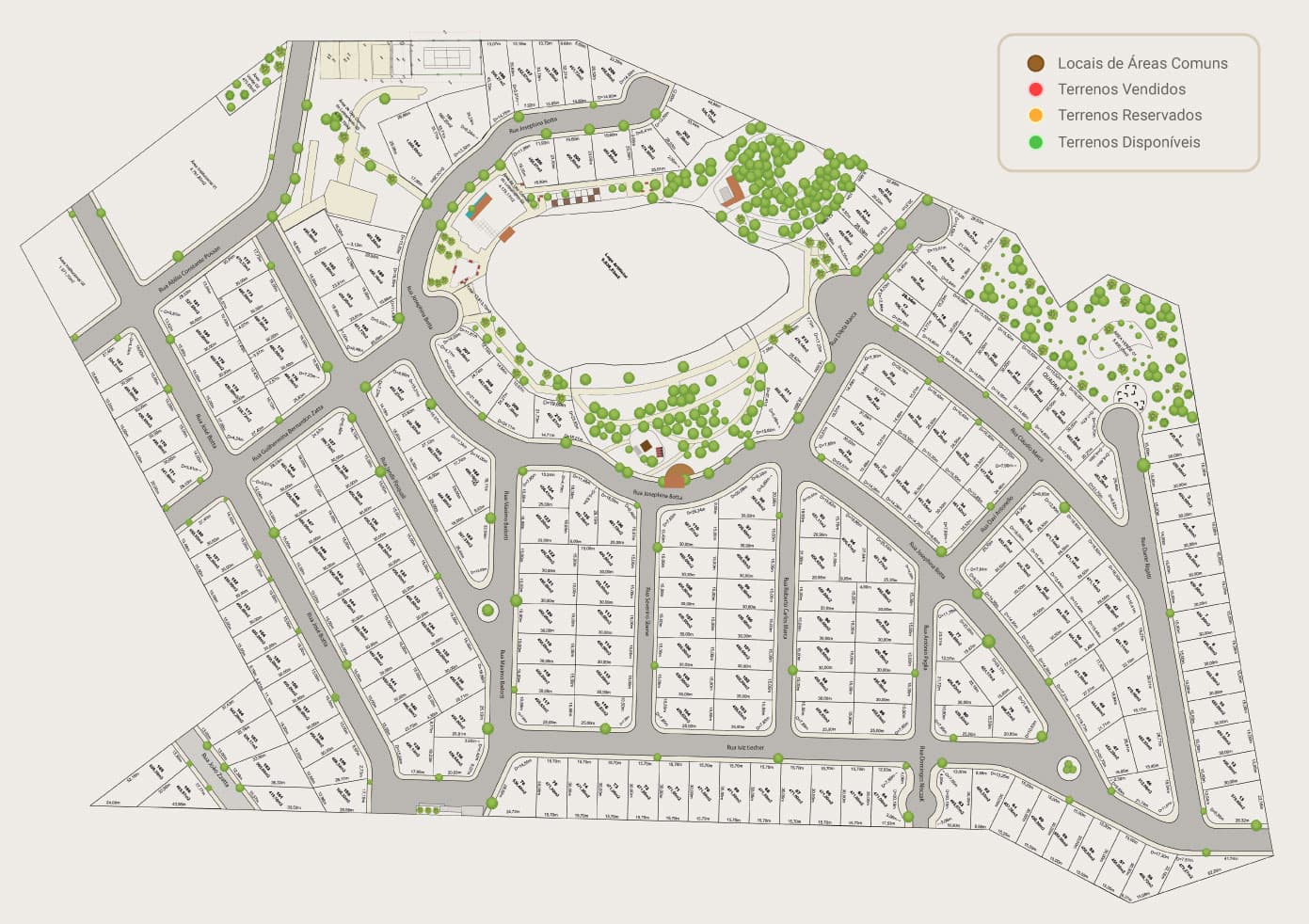Mapa do Ecozville Lago Residence